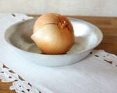 Soviet Vintage Aluminium Bowl Rustic Kitchen Decor Primitive Metal Bowl Camping Gear