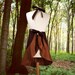 owl apron -- women's full apron