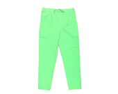 Classic 90s Neon Green Nylon Non-Fiction Pants - 28 to 32