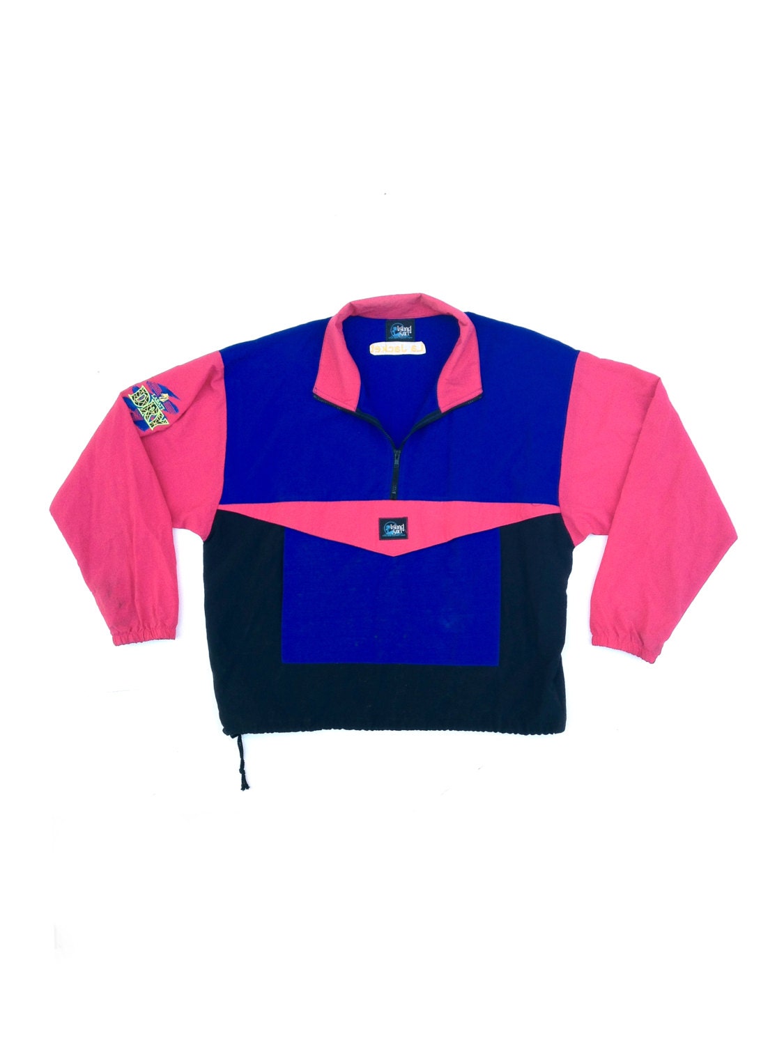 Bodacious 90s Neon Island Surf x Labatt Windbreaker - SIZE