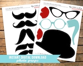 INSTANT DOWNLOAD Little Man Mustache Photo Props Il_170x135