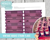 Vintage Magic Straw Flags - INSTANT DOWNLOAD Il_170x135