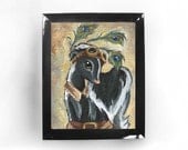 Cute Skunk Art Print, Steampunk Goggles, 8x10 Artwork, Peacock Feathers, Steam Punk Wall Art