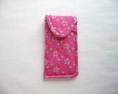 Fabric eyeglass case, small/medium eyeglass case, case for reading glasses