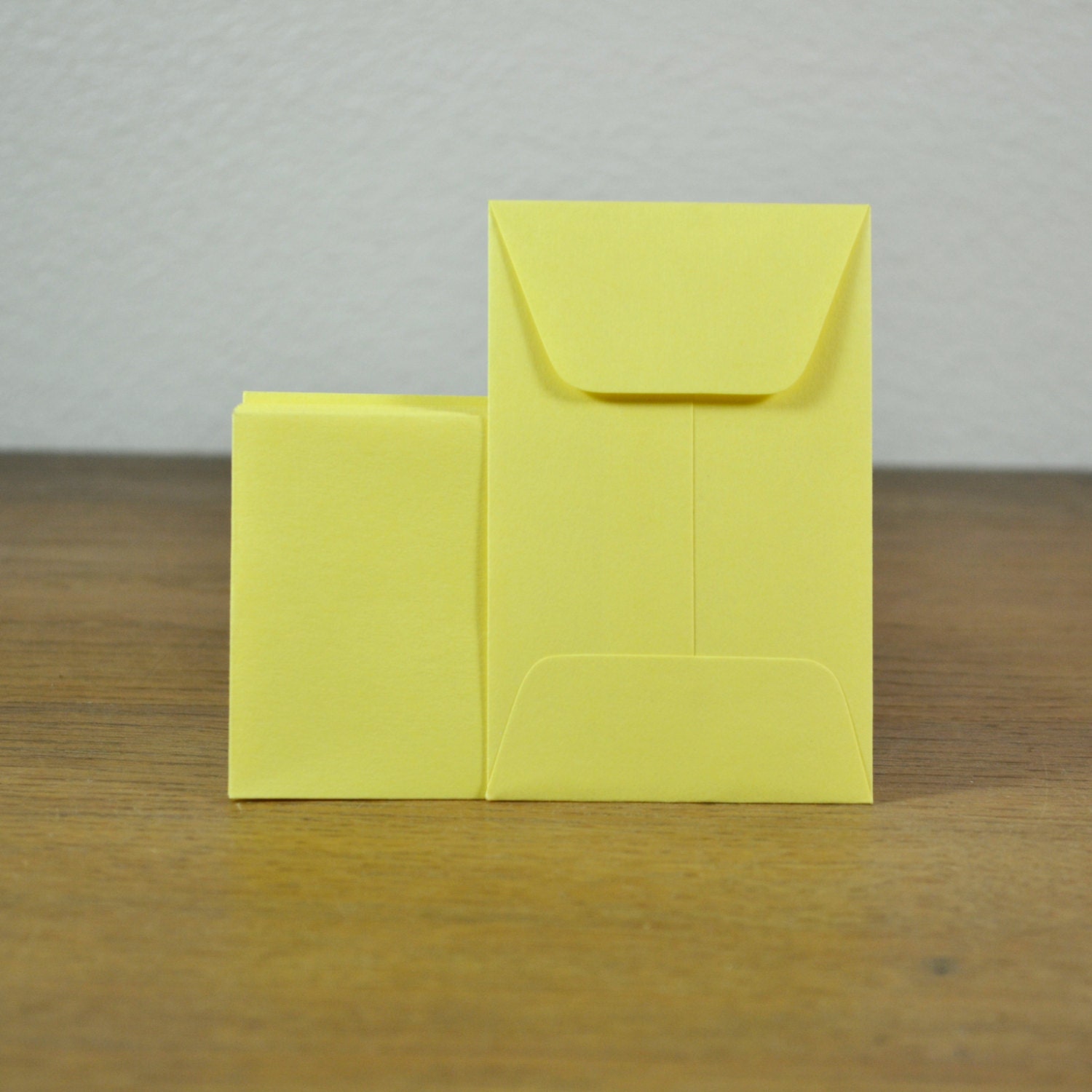 25 SUNSHINE yellow gift card envelopes - coin envelope, business card envelope, DIY weddings