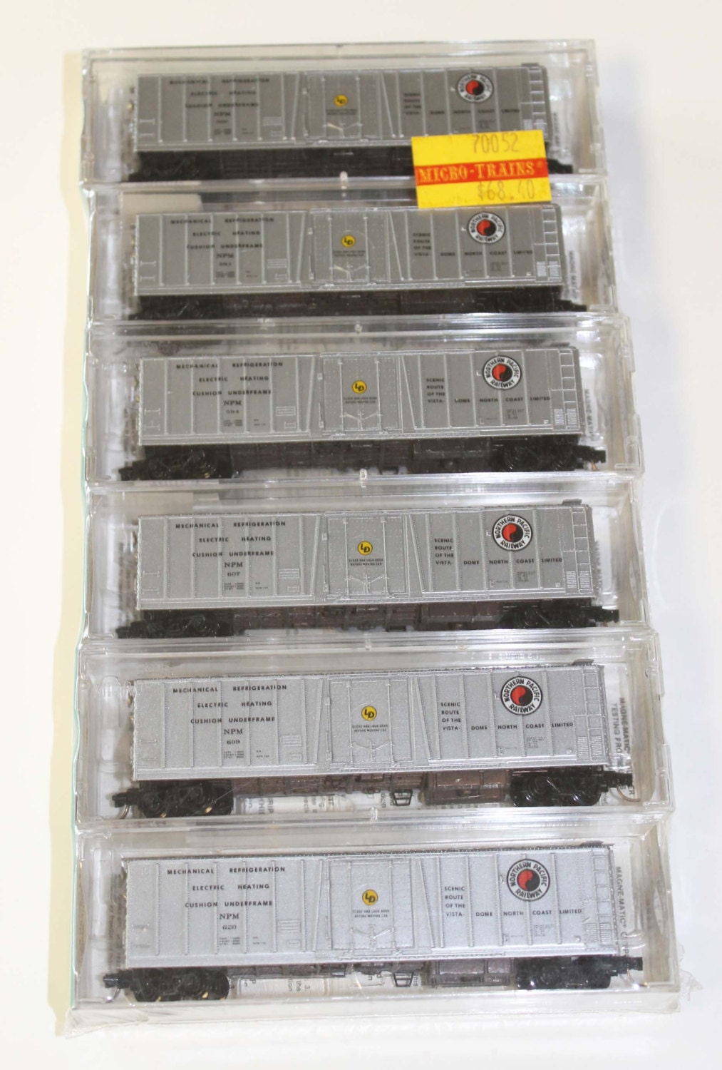 Micro Train N Scale Nothern Pacific Cars 6 Pack