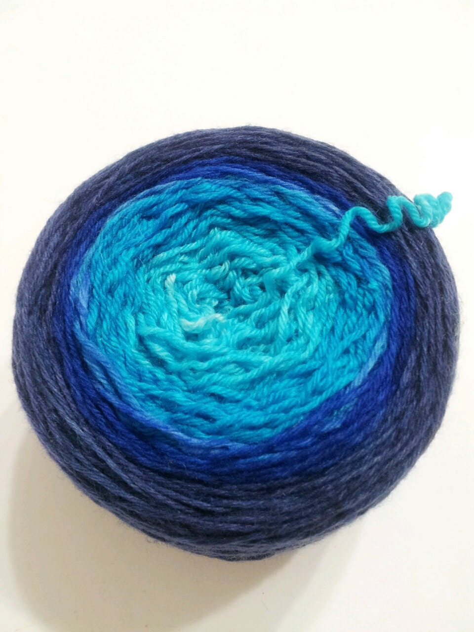 TWW Crazy Sock MCN - Merino / Cashmere / Nylon - Gradient - Blueberry Twist