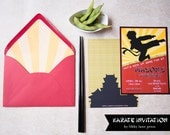 KARATE Invitation, Ninja, Martial Arts, Boys Birthday, PRINTABLE by Libby Lane Press Il_170x135