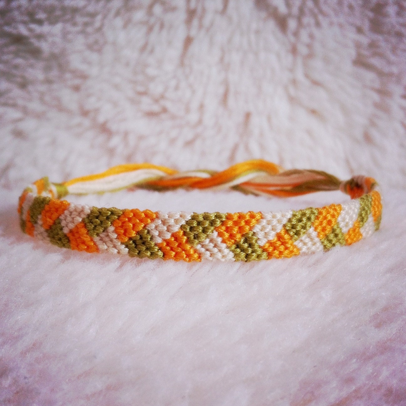 Friendship Bracelet - MADE TO ORDER: Braided Handmade Embroidery Floss Fiber Friendship Bracelet - Braid