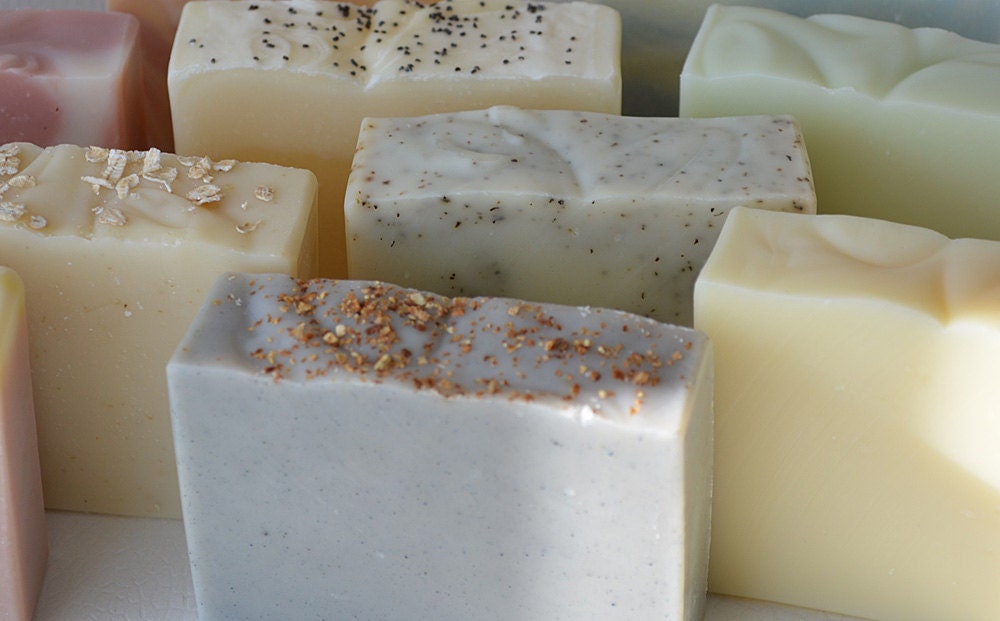 Save on choice of three olive oil soaps - Karol's Handmade Soaps - vegan soaps - gift set