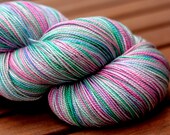 Shawl Length Sock yarn - 80/20 SW Merino/Silk - Spam - "Peculiar Quality"