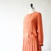 Japanese Dress Japanese Vintage Dress Rose Red Dress Cherry Red Dress Embroidered Dress 50s Dress