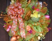 Deco Mesh EASTER CHICK WREATH