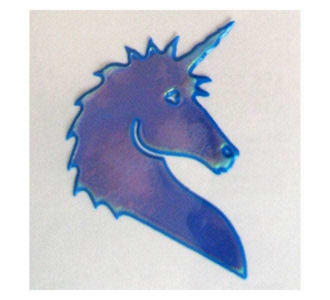 Rare Vintage Oilie Liquid Unicorn Sticker 80's Oily