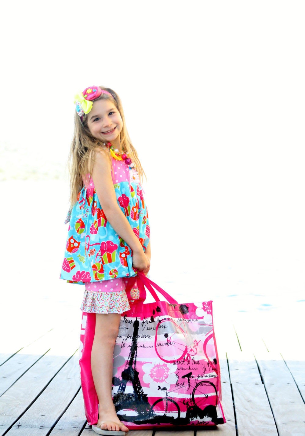 Sweet Shop cupcakes and polka dots dress for birthdays,photoprop and summer girls dress