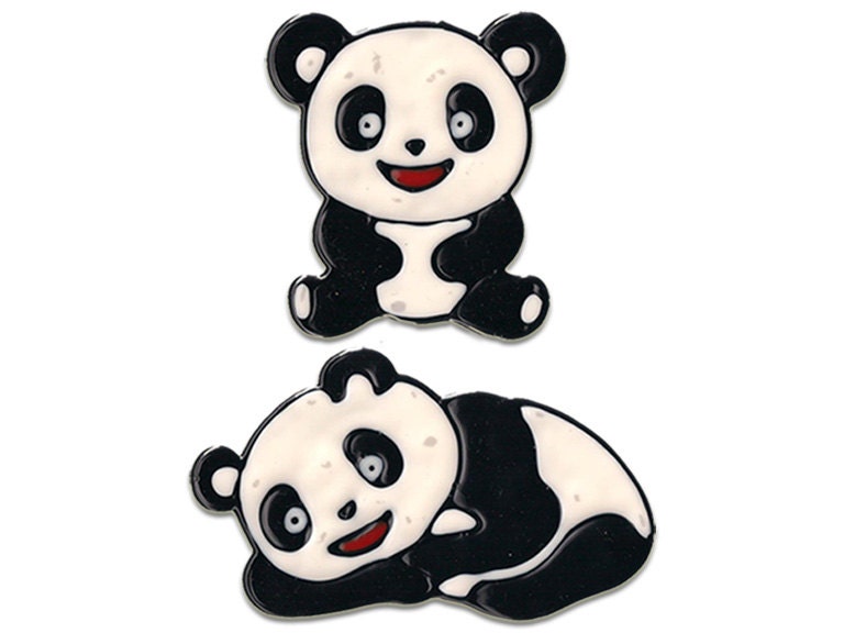 Panda Bear - Kids room decoration - Stained glass window cling - Suncatcher - Window Mirror Tile decoration - handmade sticker art