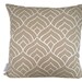 Dome cushion cover in white ink on natural linen/cotton 48cmx48cm