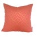Dome cushion cover in gold ink on coral linen/cotton 42cmx42cm