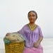 Tahitian Woman figurine, Vintage woman Figurine, Ethnic, tribal, Cottage chic, Feminine, colorful, Exotic, Farmhouse, African