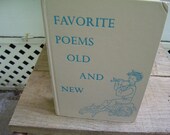 Vintage Poetry Anthology/1950s Collection of Poems/Favorite Poems Book