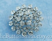 Rhinestone Brooch Component /Embellishment(3.8cm) BR-013 - 1 piece