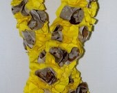 US MARINES Camo Yellow Ribbon Awareness Door Wreath