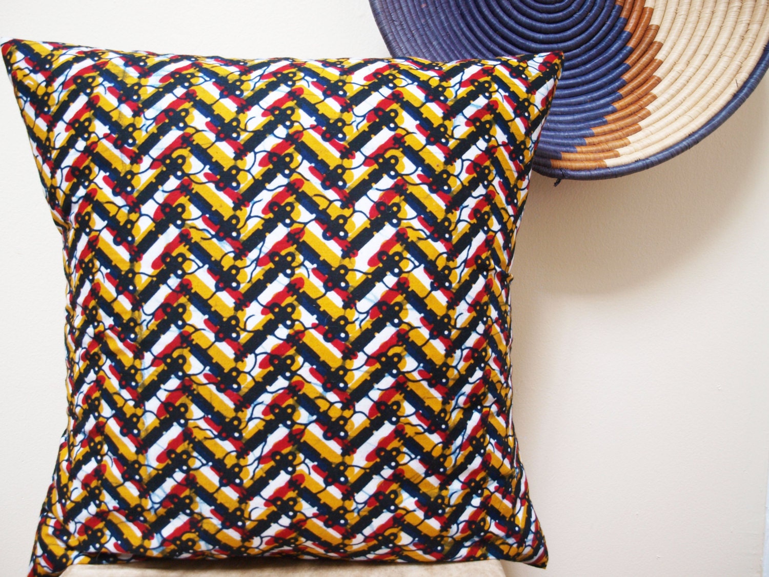 IGBO Key: African Wax Print Pillows and Pillow Covers