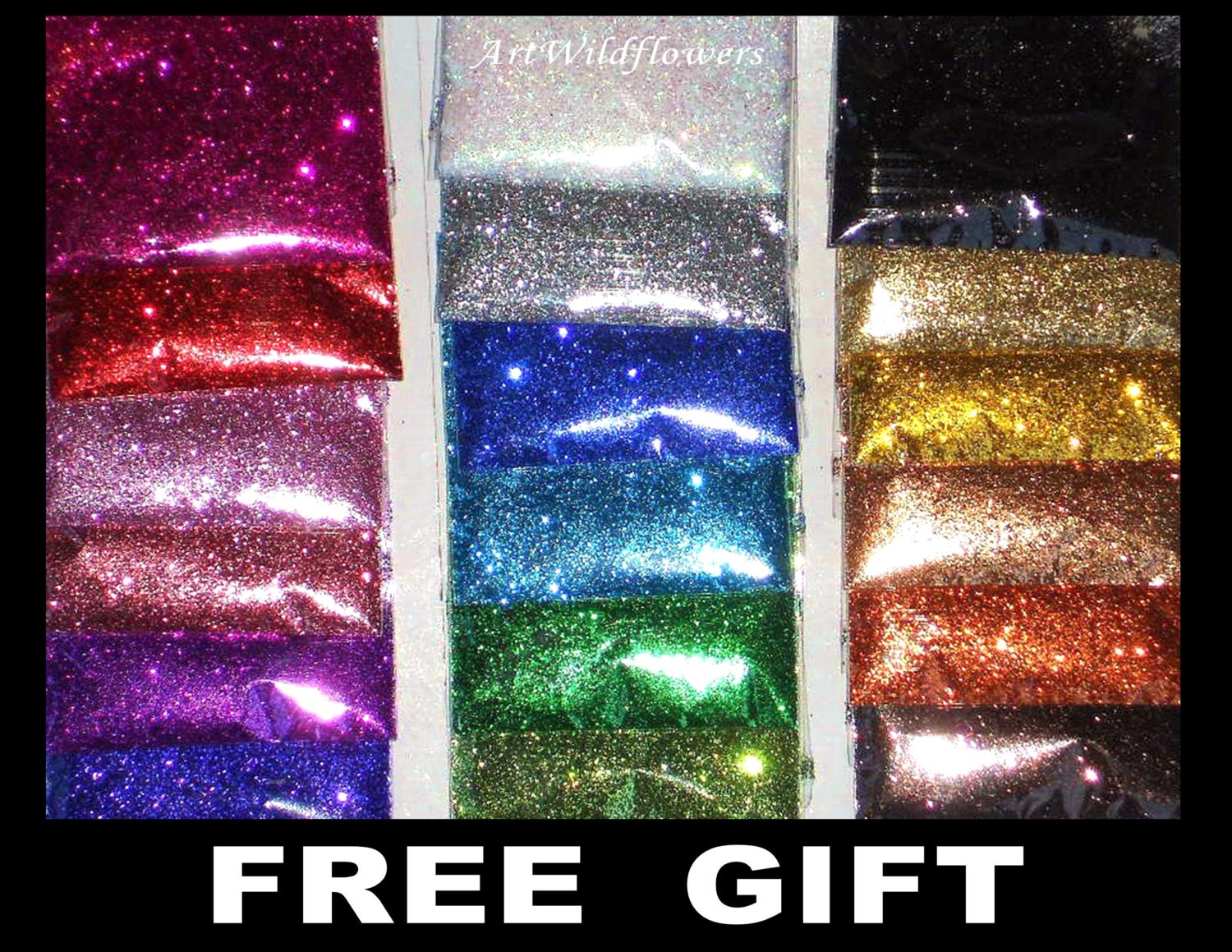 Free Nail Glitter - Nail Art Tools