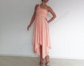 Bridesmaids Dresses Convertible Infinity Wrap Chameleon Maxi  Dress with uneven hem plus size maternity
