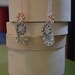 Mixed Metals Silver Crochet Wire Dangle Earrings