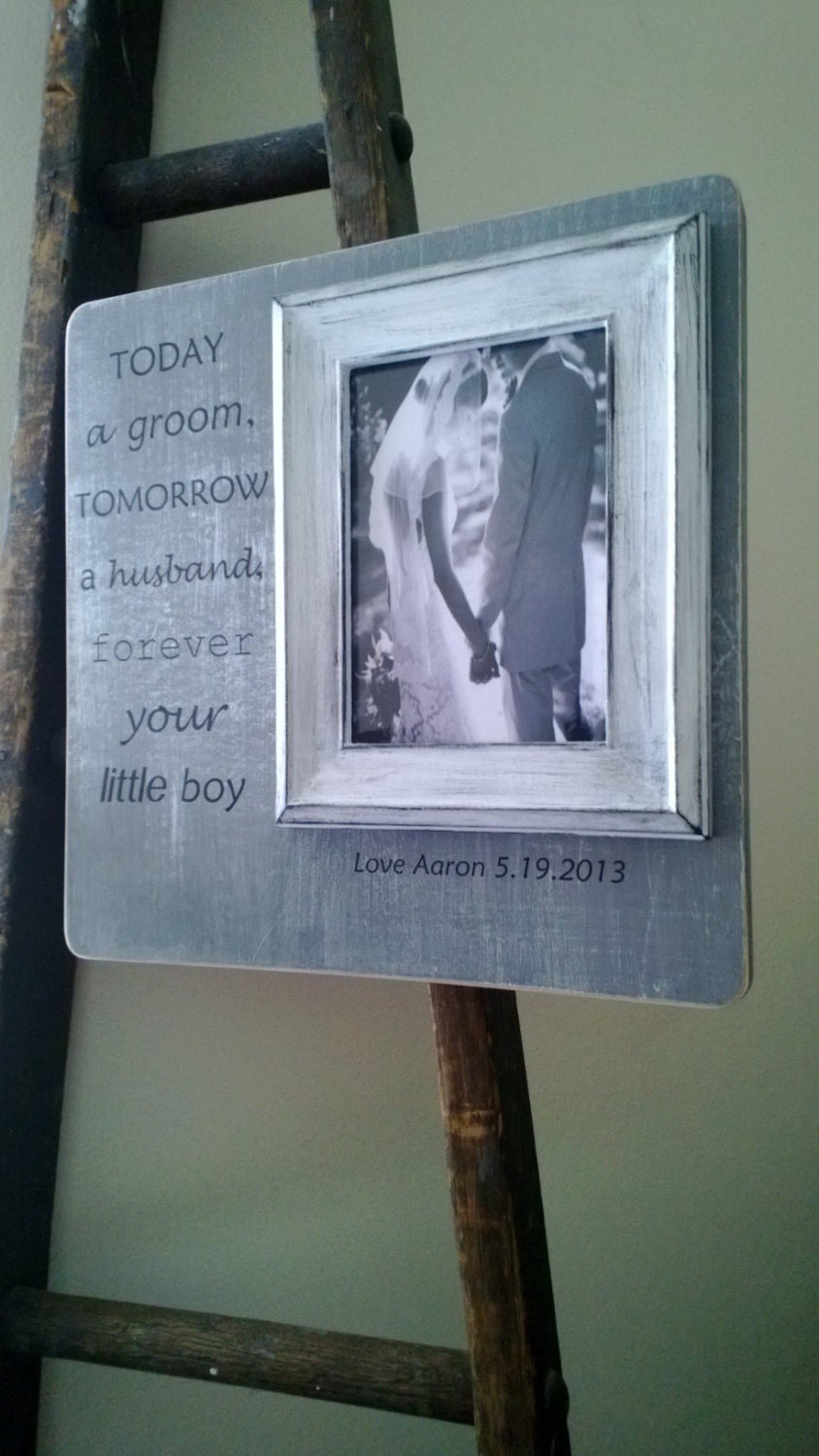 Wedding Frame 13 x 13 Parents of the Bride Gift CUSTOM Wedding Frame Mom Dad Shower Today A Bride