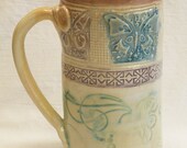 Stoneware 20oz butterfly coffee mug ceramic 20C089