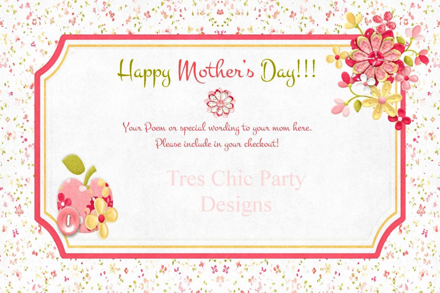 Mother's Day Card, printable file Il_170x135