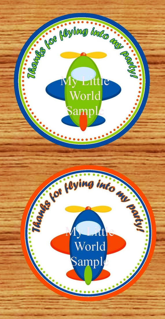 Airplane Party Favor Bags, set of 12 Il_570xn