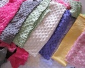 SALE Destash Minky Fabric - TONS of Scrap Minky Pieces Hot Pink Fuschia, Purple, Ivory, White, Yellow, Gray, Blue, Teal Dot Chenille