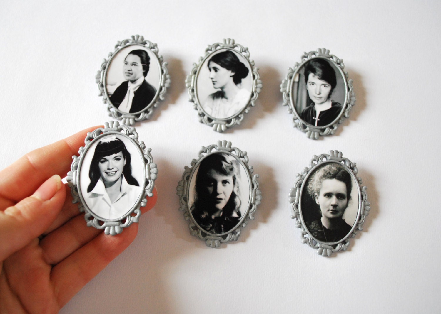 Women in History Brooches