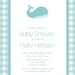 Personalized Blue, Pink OR Green Gingham Whale Invitation - Baby Shower or Birthday Printable Digital Invitation