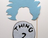 Thing Two photo booth prop on a stick