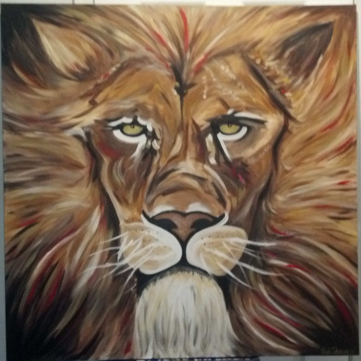 Custom made Lion Painting