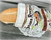 Bread Bag made from a Vintage Sears Roebuck Linen Cloth Calendar
