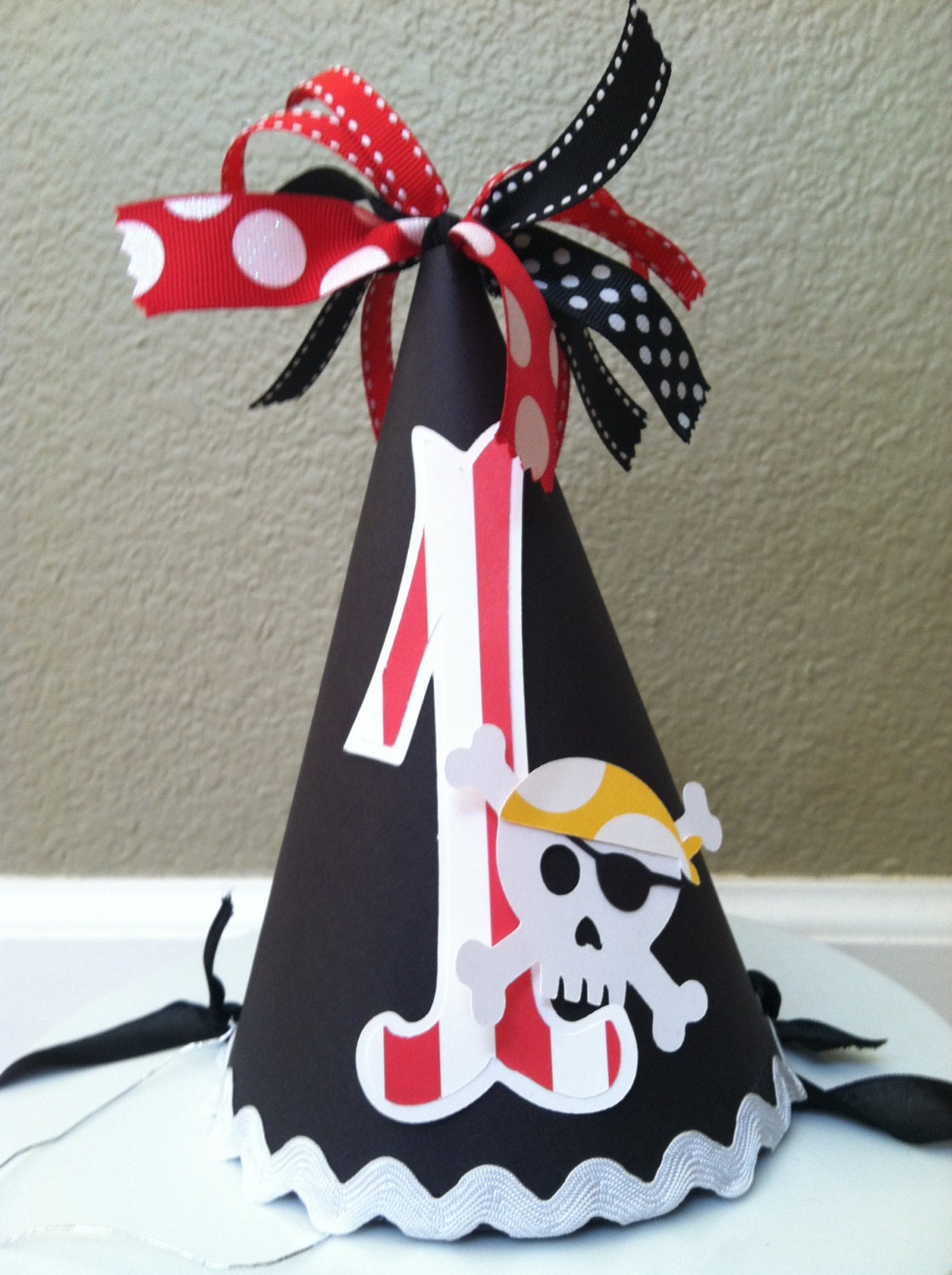Pirate Skull Happy Birthday Party Hat Il_570xn