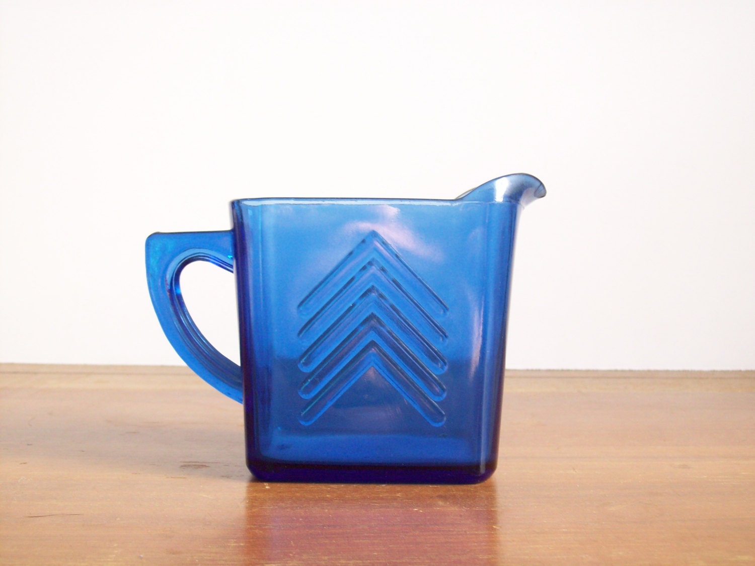 Hazel Atlas Art Deco Creamer, Cobalt Blue