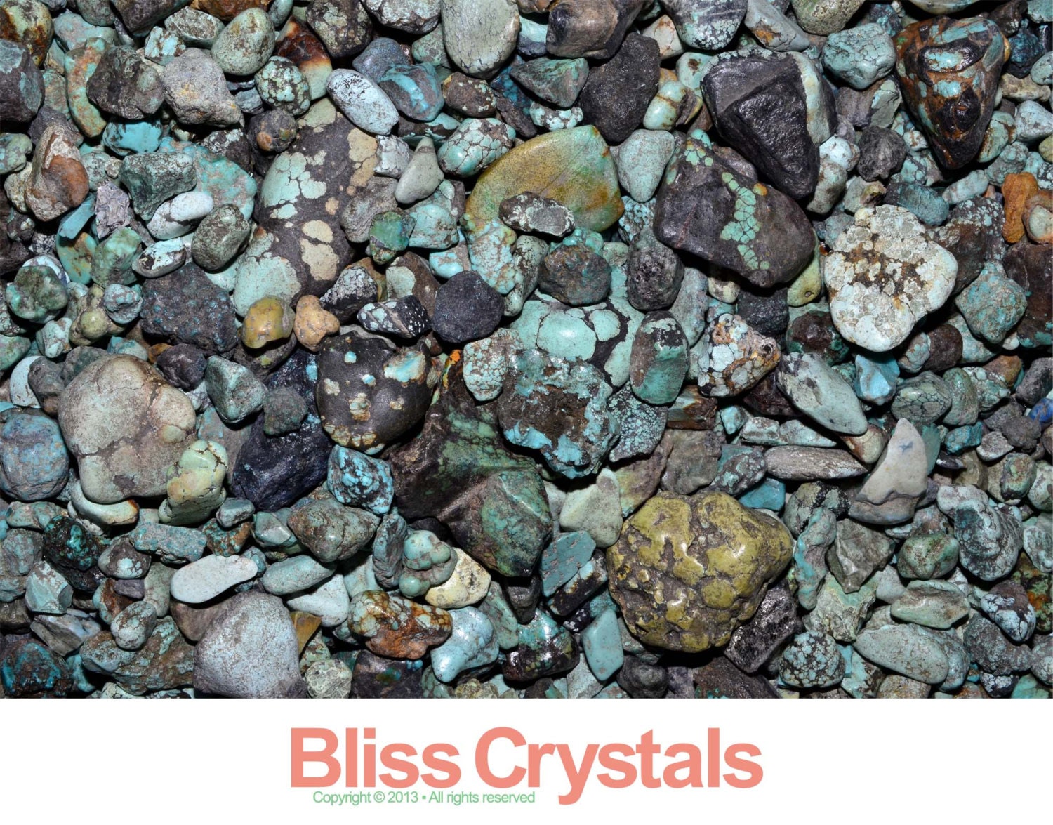 1/4 lb TURQUOISE Stone "Mine Rough" Natural Unsorted Lot  - Healing Crystal, Medicine Bag, Reiki, Feng Shui, Jewelry & Crafts