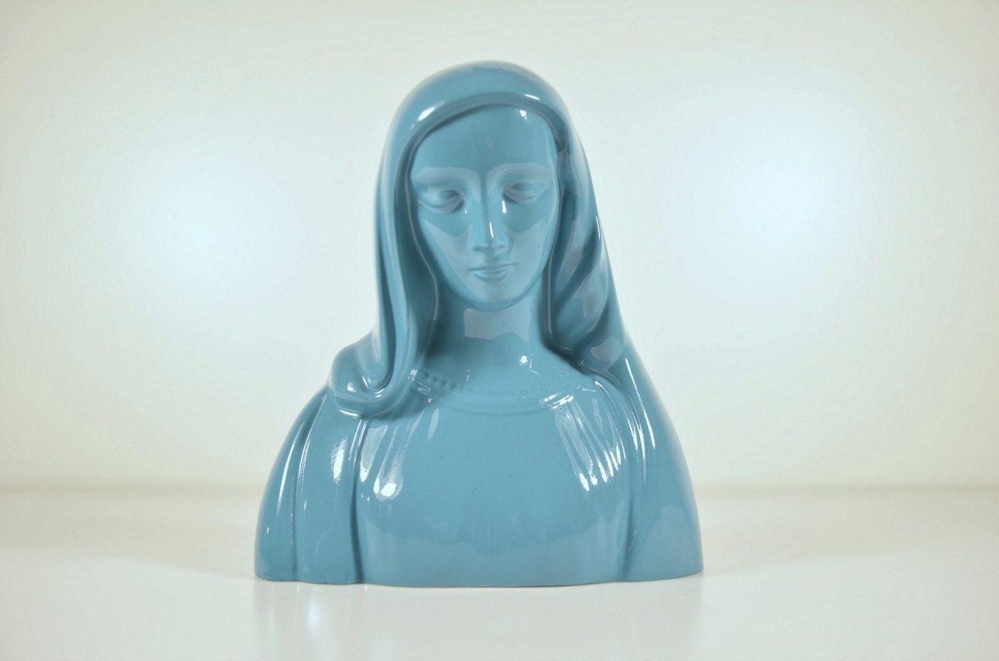 Mary Mother of Jesus Teal Bust