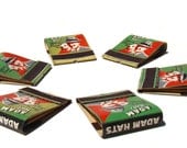 Adam Hats - Vintage Matchbooks set of six - Celebrity Contest Inside