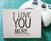 I Love You Card-Xbox Nerd