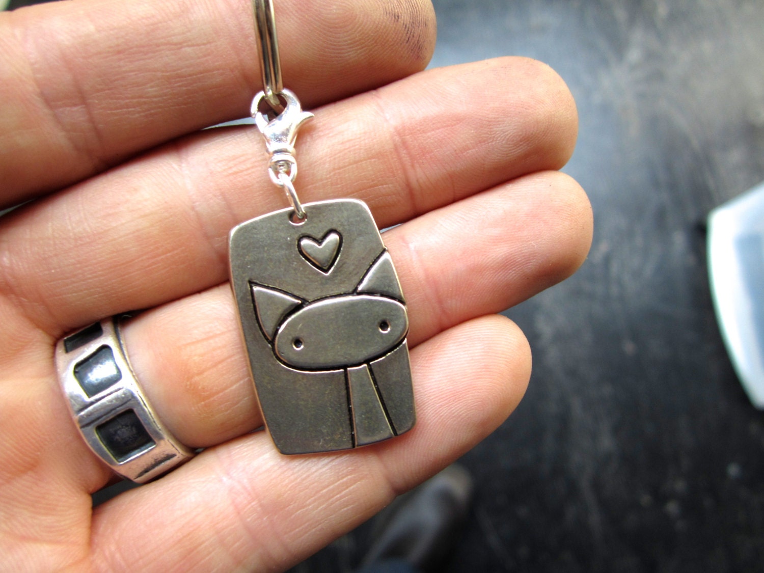 Cute Cat Keyring