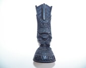Vintage Coco Joes Tikis Bar Figurine Todom Pole Black Free Shipping Made in Hawaii Collectible Souvenir Polynesian Home Decor