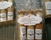 Chili Pepper Trio 3 Vial Sea Salt Set