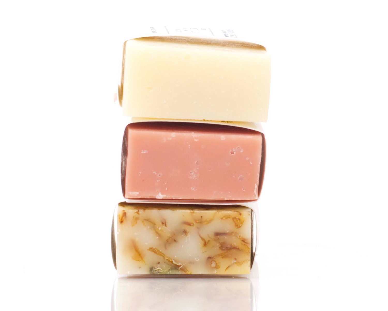 Sensitive Skin Soaps. 3 bars. Sample Set. Facial Soaps. 100 % Natural Vegan Handmade. Sample Sizes.